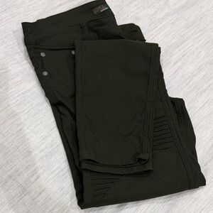 prAna Brenna Motto Pants Women's Green Stretch Skinny Mid Rise - Size 4